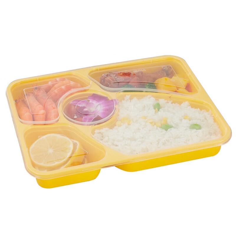 ZLIII Disposable 5-Compartment Food Container with Lid