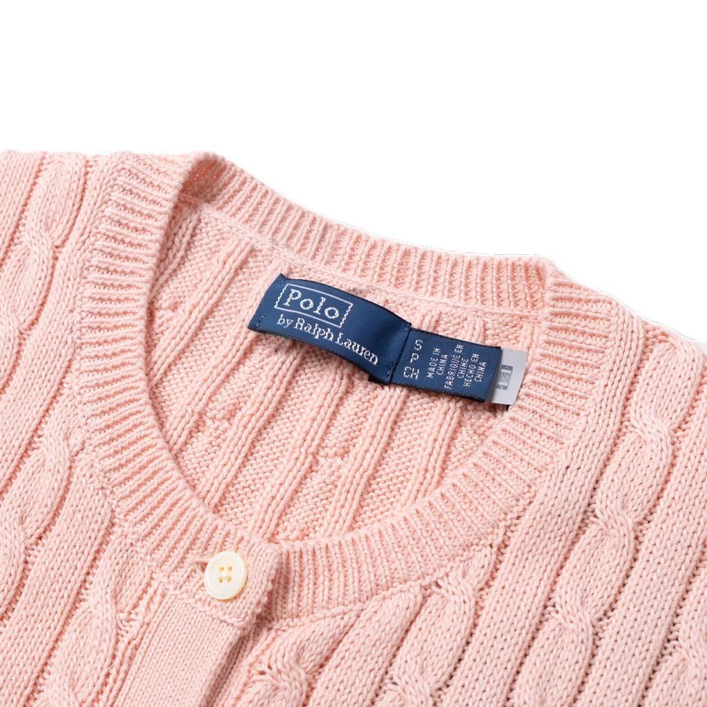 Polo Ralph Lauren Ribbed Crew Neck Slim Fit Short Sleeve Knit Top Women tops Pink 211965760-001