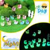 200/100/50Pcs Luminous Mini Ducks Moss Microlandscape Miniature Duck Figurines Fairy Garden Access Home Decor Glow In The Dark