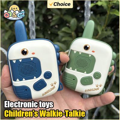 Cartoon Dinosaurier Kinder-Walkie-Talkie 300M Reichweite Baby Funktelefon Spielzeug Interaktives Elektronisches Spielzeug für Jungen Kinder Geschenke