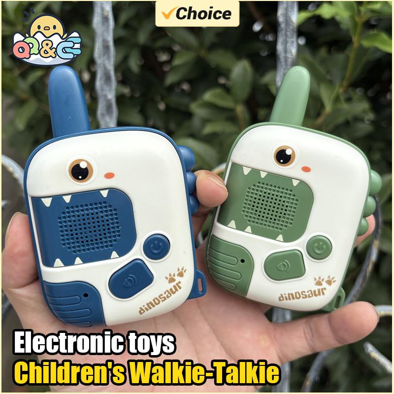 Non-Toxic Cartoon Dinosaur Children'S Walkie-Talkie 300M Long Range Baby Radio Phone Toy Interactive Electronic Toys For Children Kids Gifts
