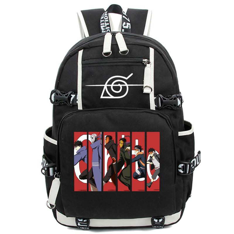 Anime Naruto Backpack for Teen Boys Girls Back To School Backpack Student Schoolbag Men Women Leisure Usb Travel Bags Rucksack