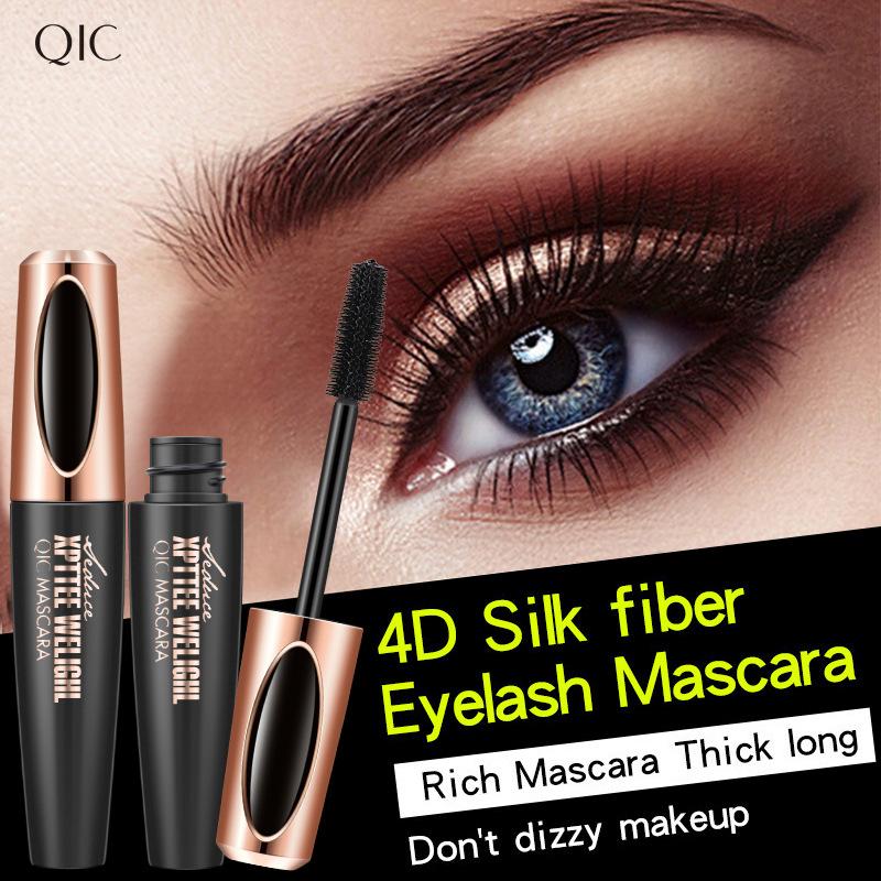 Membrane Force Plump 4D Mascara Silicone Brush Head Encryption Lengthened Curl Waterproof Non-Smudging Source
