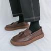 Fashion Brand Genuine Leather Men's Casual Shoes Tassel Office Business Party Men Shoes Outdoor Soft Comfort Driving Lazy Loafers Shoes