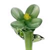 Mini Glass Flower Artificial Creative Decor Floral Figurine for Women Girls Birthday Home Thanksgiving Desktop