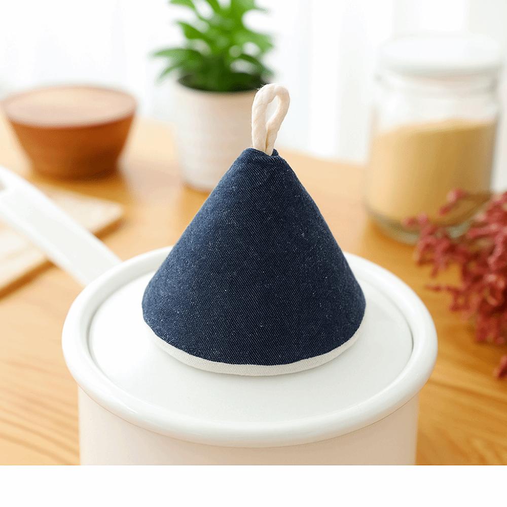 2PCS Cotton Mini Pot Hat Microwave Safe Pot Handle Gloves Anti-Scalding Pot Hat  Microwave Cooking