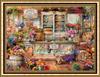 Diamond Art Square A2 AN-diaart Kit, Beads, Size, Resin, Florist, AM-559