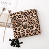 Luxury Women Viscose Scarf Floral Designer Shawl Leopard Print Cotton Linen Feeling Tassel Muslim Hijab Wrap Turban