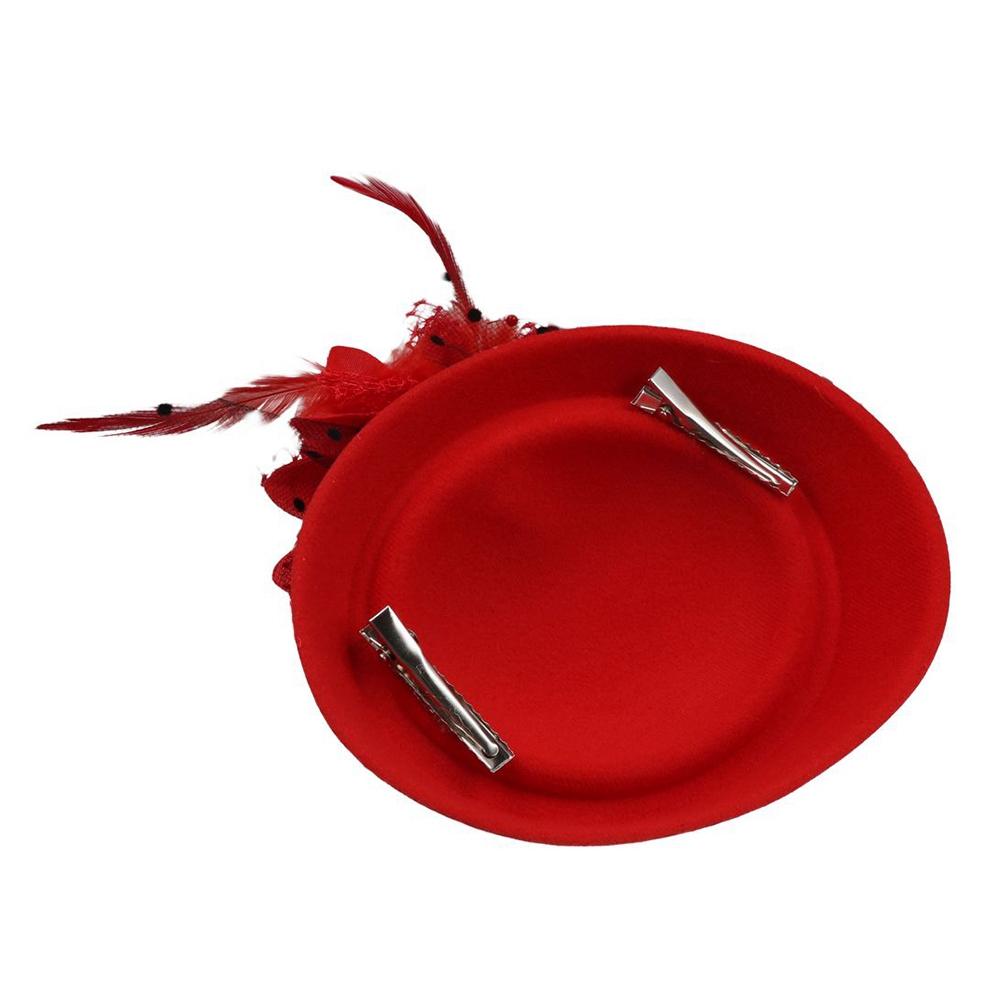 Floral Fascinator Hat Formal Hat Fedoras Hat Hair Clip Sweet Feather Hairpin  Photography Headdress