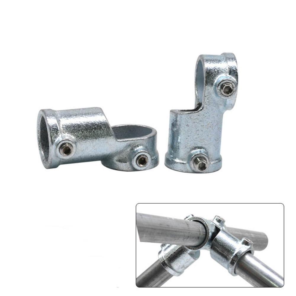 Fixed buckle Frame Fasteners Aluminum Alloy Steel Circular Pipe Connector  Steel Tube Shelf