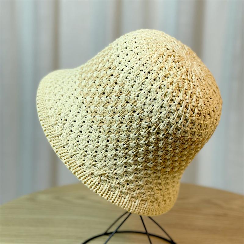 Womens Hat Fisherman Summer Travel Fashion Casual Shade Handwoven Hat Straw