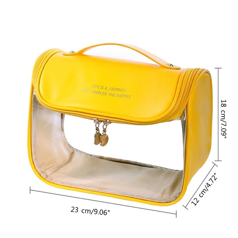 Large Capacity Cosmetic Bags Portable Clear Wash Bag Makeup Bags Travel Toiletry Organizer Storage Pouch for Women Girls