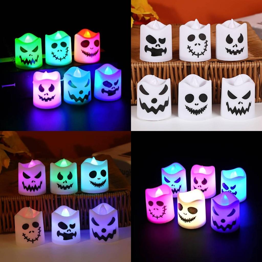Halloween Ghost Led Candle Light For Haunted House Party Decor