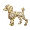 Animal Dog Alloy Brooch With Electroplated Finish For Formal Wear And Gift Purposes