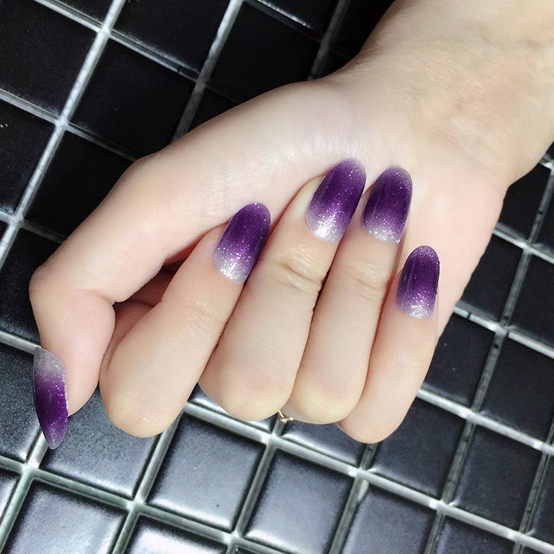 Verlaufs Gänseblümchen Nagelsticker Vollsticker 3D Nagelkunst Sticker Wasserdichter Nagelsticker Vollsticker