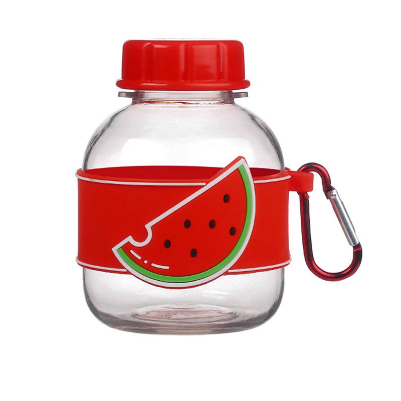 

Бутылки для воды с рисунком с силиконовым чехлом 350 мл Пластиковая бутылка для питьевой воды для школьников