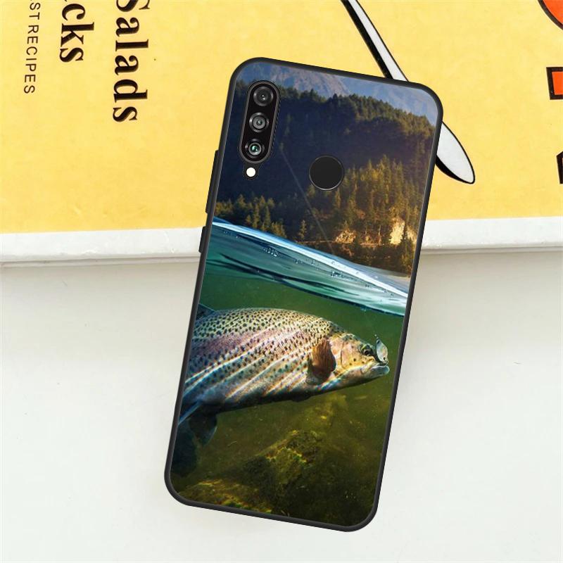 Trout Fishing Case For Huawei P30 P20 P40 Lite Nova 11 Pro 9 10 SE 5T 3i 7i 11i Y60 Y70 Y90 Y61 Y91 Cover