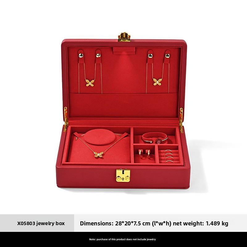 

Rechargeable LED Light Jewelry Box, Engagement & Wedding Dowry Case, Ring Necklace Bangle Jewelry Storage Box .