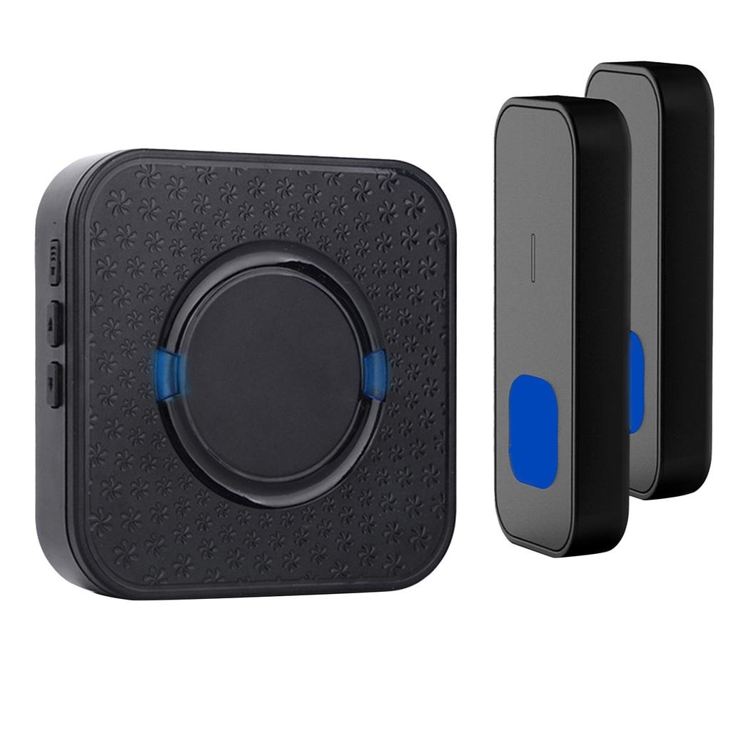 Wireless Door Bell Waterproof Doorbell 2 Plugin Receivers 300M Long Range AUS