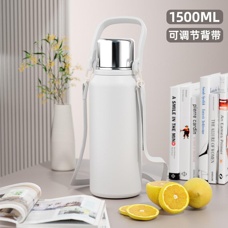 Tempered thermos cup Portable water cup Unisex with lid Anti-drop filter Tea cup 316 stainless steel
