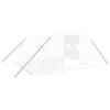 VidaXL Greenhouse with White Steel Frame 16 M² 4x4x2 M, Polytunnel, Cold Frame, Tomato Greenhouse, Garden Greenhouse, 3188072