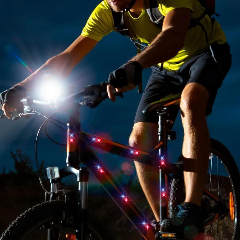 Solar Warning LED Lights Self-Adhesive LED Light For Car Warning Intelligent Vibration Sensor Instant Turn On Automotive