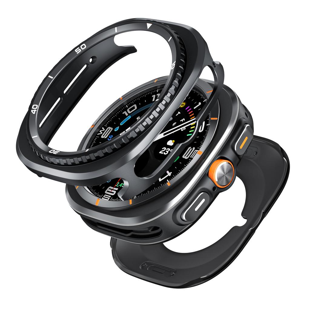 Metall-Schutzhülle für Samsung Galaxy Watch Ultra 2025 47mm PC & Legierung Hartschalenabdeckung für Galaxy Watch 7 Ultra Bumper Zubehör