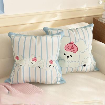 Cartoon Pillow, Sofa, Living Room Cushion, High-end Double-sided Pillowcase, Bed Pillow, Office Nap Pillow, Cute