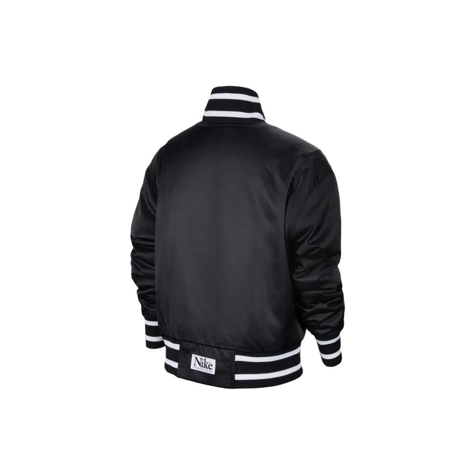 Nike Kulturní basketbalová bavlněná bunda Therma-Fit s potiskem loga Dětská bunda Černá HF1123-010