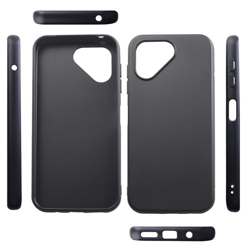 Pro Fairphone 5 Černé pouzdro Matný povrch Ochranný TPU kryt na telefon