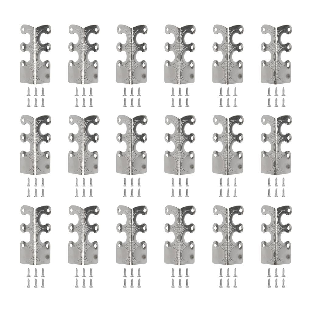 6/12/18/24 Stück Eckenschutz Vintage Metall Eckenschutz 6 Stück Für Stilvolle Sockelleisten Wohnzimmer Büro