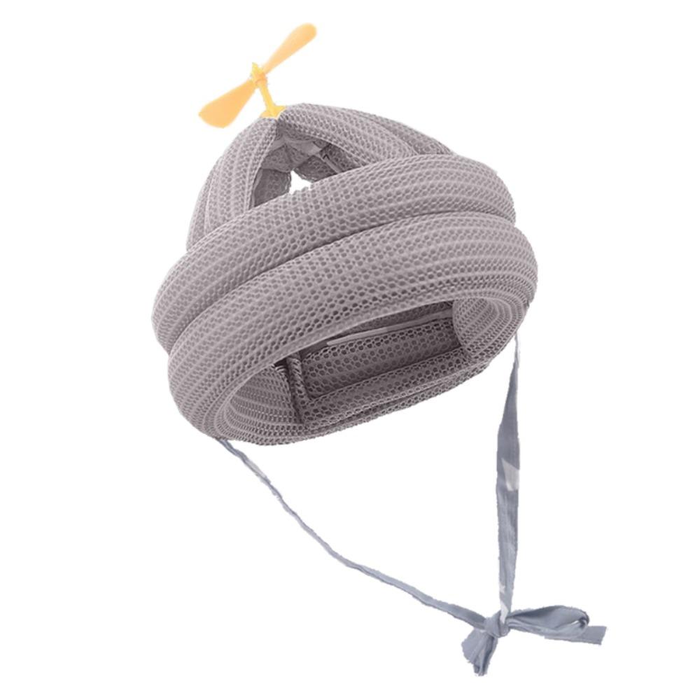 

Soft Comfortable Infant Head Protection Breathable Material Anti-collision Cap Baby Protection серый