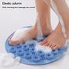 Bathroom scrubbing tools Brush Silicone Rub Back Brush Bathroom Non-slip Wash Foot Pad Shower Mat with Sucker Bath Massager Pad