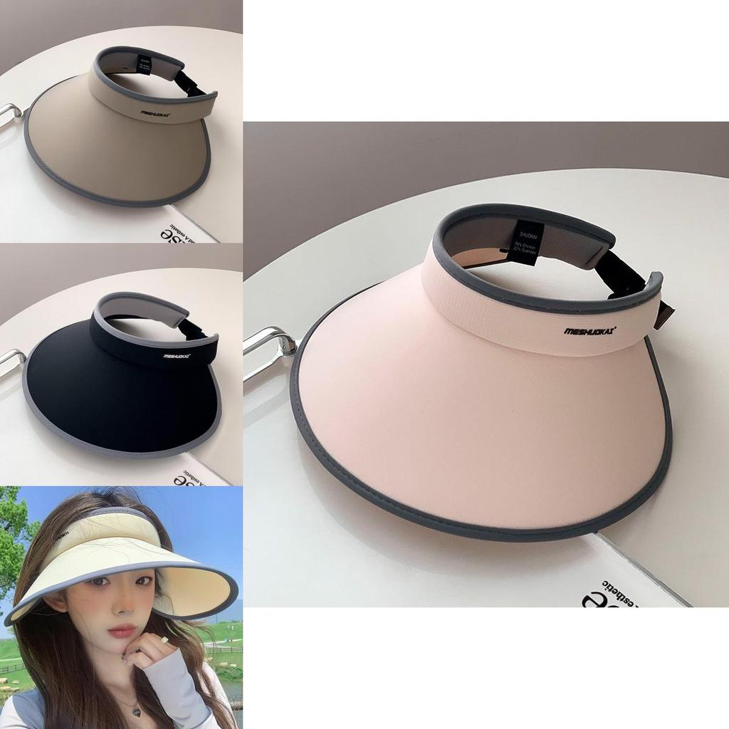 Womens Double Layer Ice Silk Sun Hat With Wide Brim Summer Uv Protection Fashion