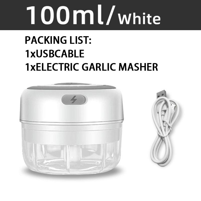 Elektrischer Mini-Gemüsehacker, Küchenmaschine, Knoblauchwolf zum Hacken von Zwiebeln, Nüssen, Ingwer, Gemüse, Pfeffer, Gewürzen, Fleisch, Babynahrung