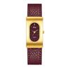 Fashion Trend Ankola Red Belt Watch Niche High-End Red Quartz Women'S Watch Retro Simple Watch