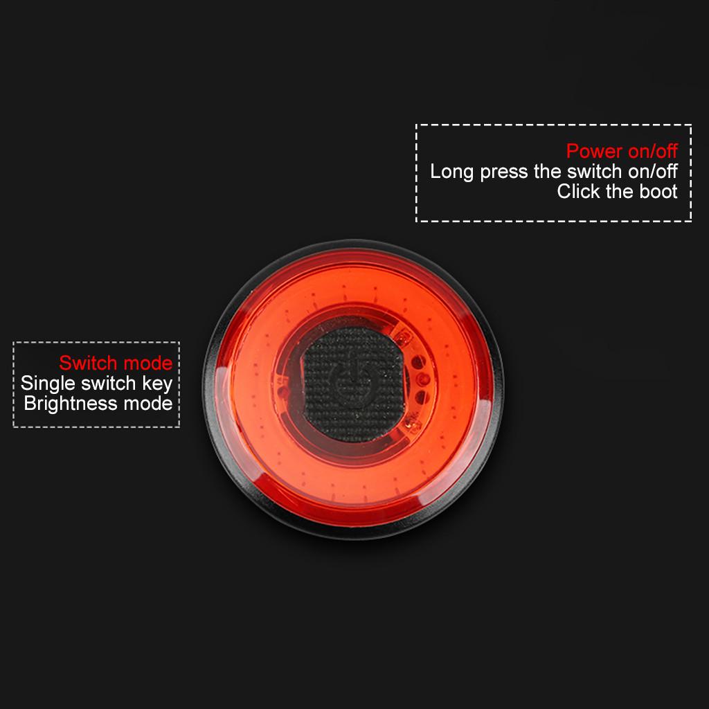 Bicycle Taillights Intelligent Brake Induction Mountain Bike Lights USB Charging