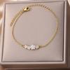 Crystal Zircon Star Bracelets For Women Fashion Gold Plated Stainless Steel Star Bracelet Party Wedding Aesthetic Jewelry Gift
