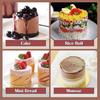 Edelstahl Mousse Ringe - Set von 10 Runde Keks Ausstecher Kuchenform