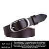Elliptical Alloy Buckle Leather Women Belt For Fashion Casual Office Gift Use