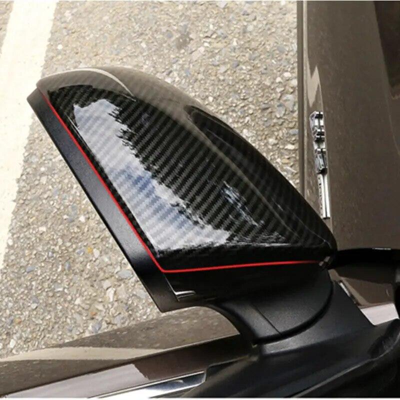 For Hyundai Tucson 2015- 2016 2017 2018  Car Rearview Side Mirror Cover Wing Cap Exterior Door Rear View Case Trim Frame