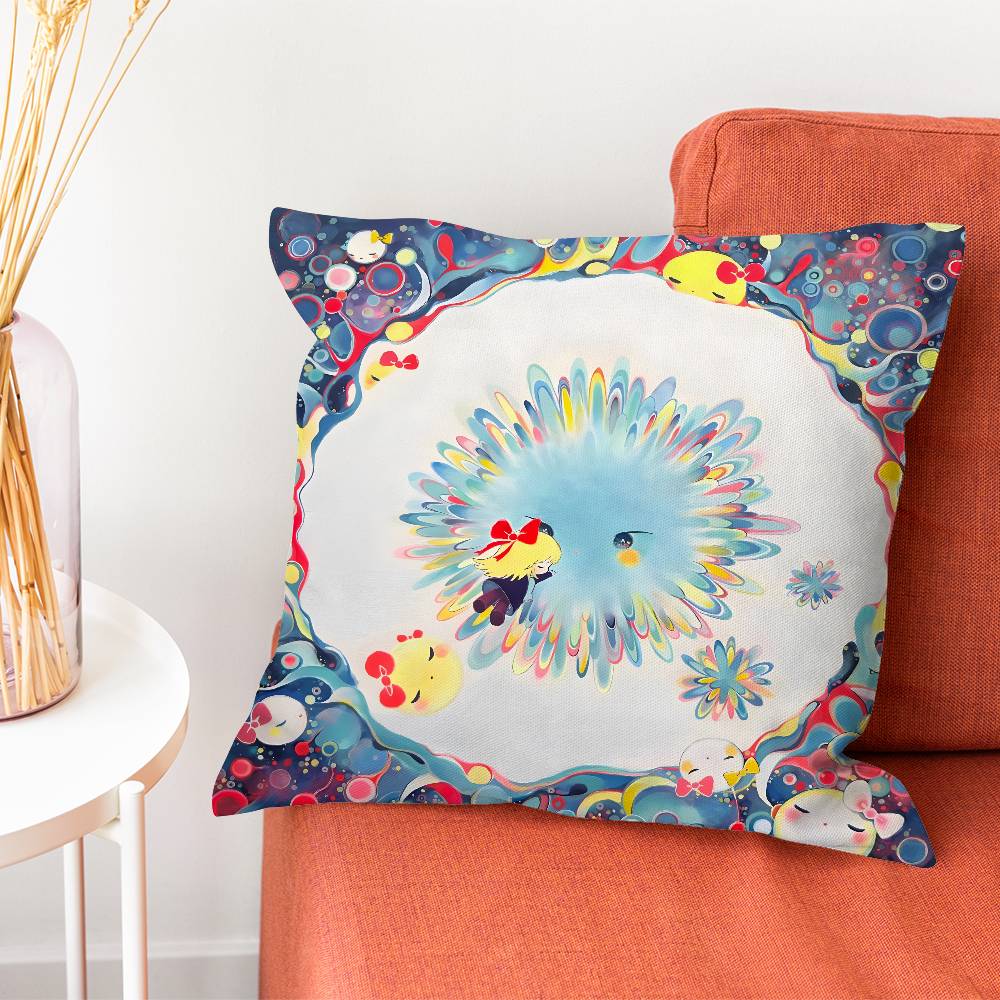 Kkikuo Art Anime Cartoon Pillowcase Pillows for Sofa Cover Decoration Home Decor Items Luxury Pillow Covers Cushion Cushions