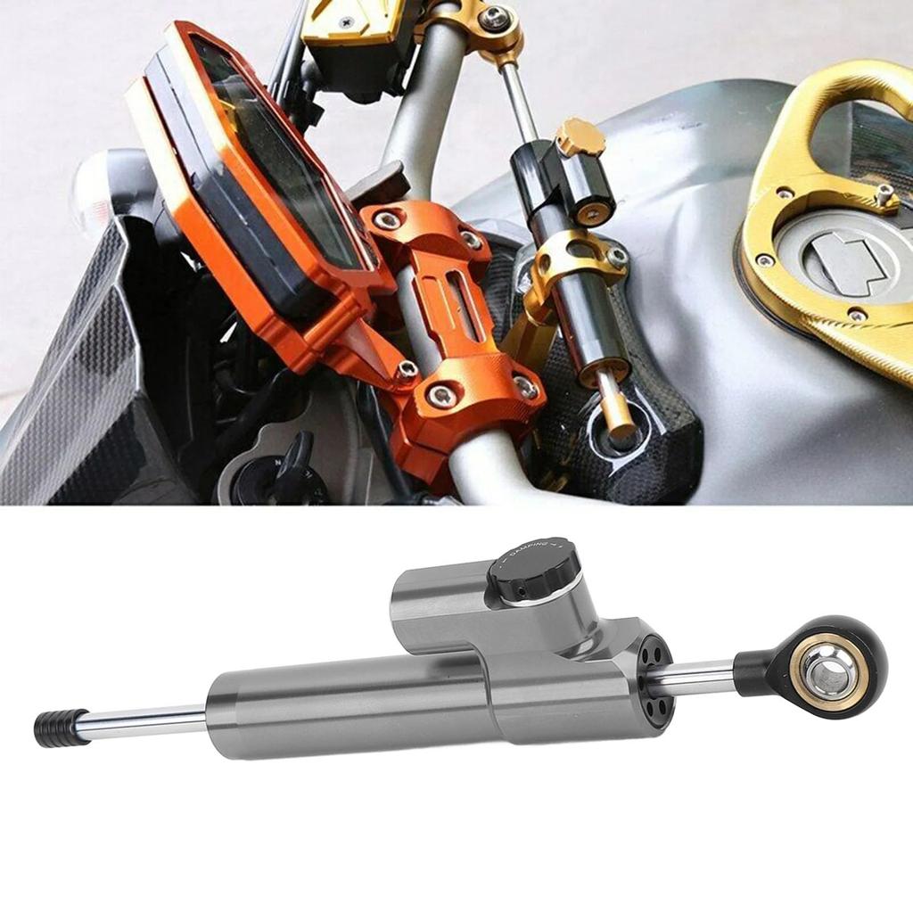 Verstellbarer Motorrad-Lenkungsdämpfer, Universelle Passform, Verbesserte Stabilität, Lenkungsstabilisator für Motorräder