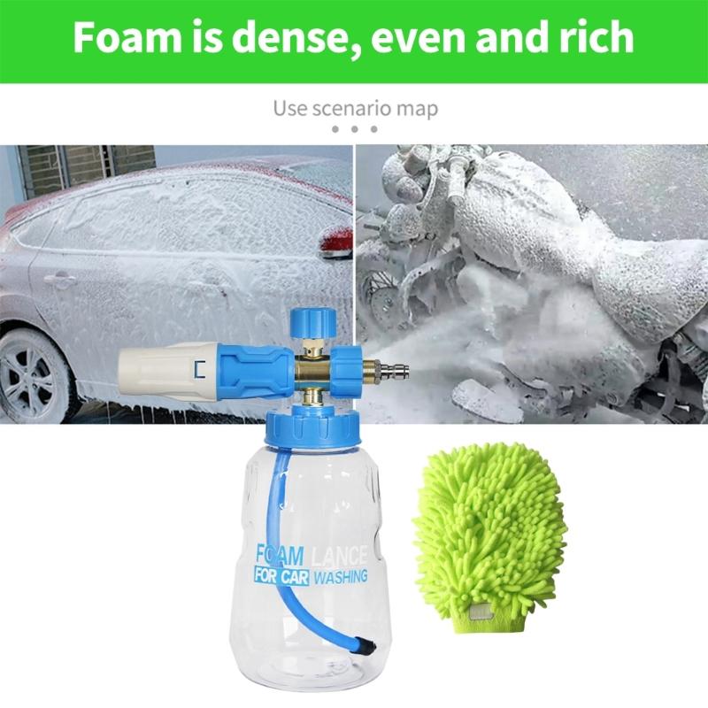 Professional Foam Tool with 1/4 Inch Quick Release Adapter Towel High Pressure Washer Foam Device for Auto Detailing