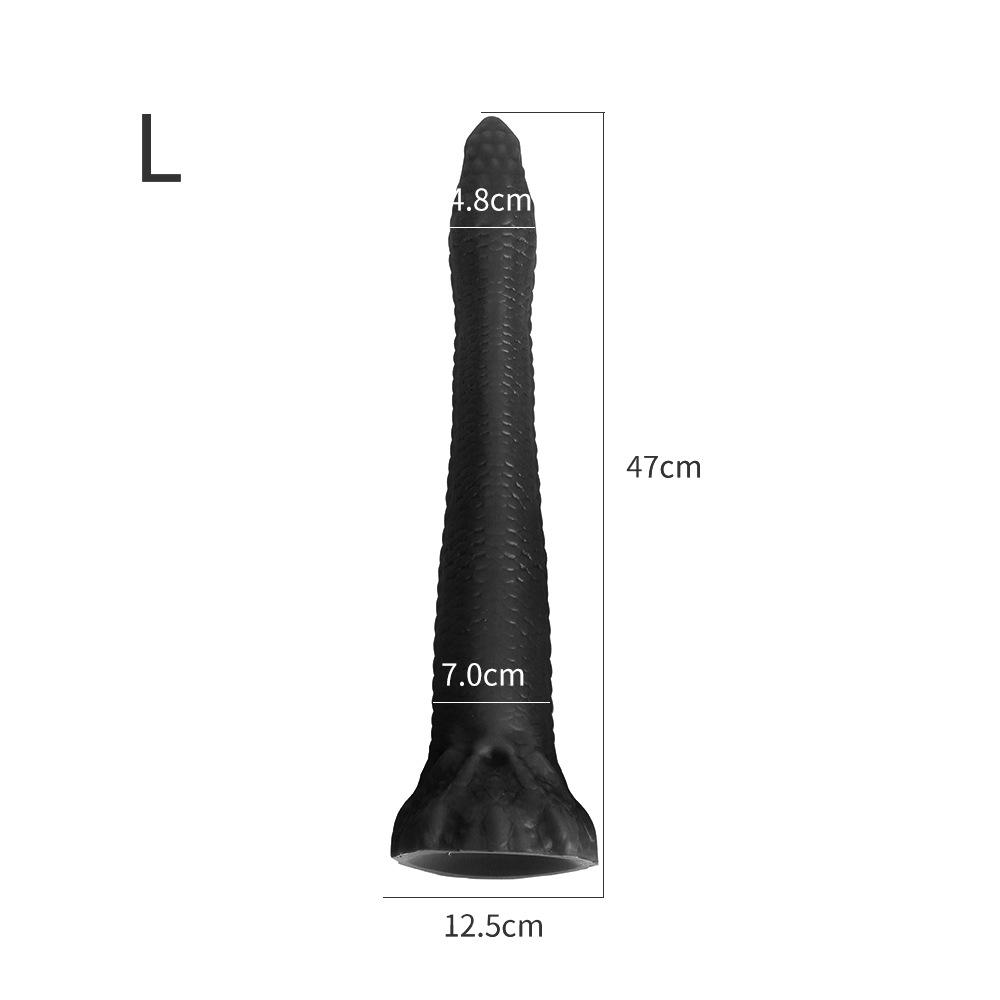 Snake-shaped Simulation Dildo Female Masturbator Soft Silicone Anal Plug Adult Sex Toy Fisting Strap on Cock Realistic Penis