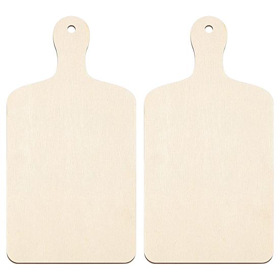 Serveringsbrett God Glatt Kant Tre Skjærebrett Tre DIY Hakkebrett Kjøkkendekorasjon Trebrett for Hjemmet