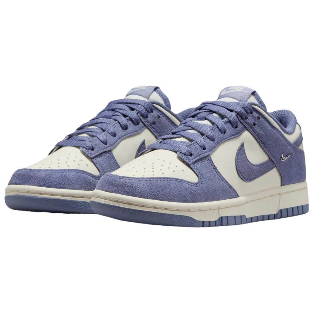 Nike Dunk Low Mini Swoosh - World Indigo Women Sneakers Purple Sail Metallic-Silver IB4417-103