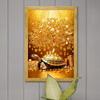 ArtX Paper Money Tree Painting For Vastu, Golden Money Tree Frame For Wall