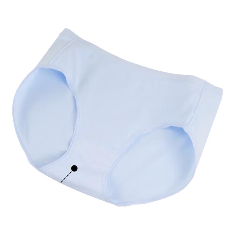 Ubras Women's 40S Pure Cotton 7A Antibacterial Mid-Rise Briefs (3-Pack)