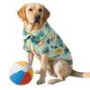 Summer Ice Pet Shirt Big Dog Printed Beach Shirt Breathable Clothing